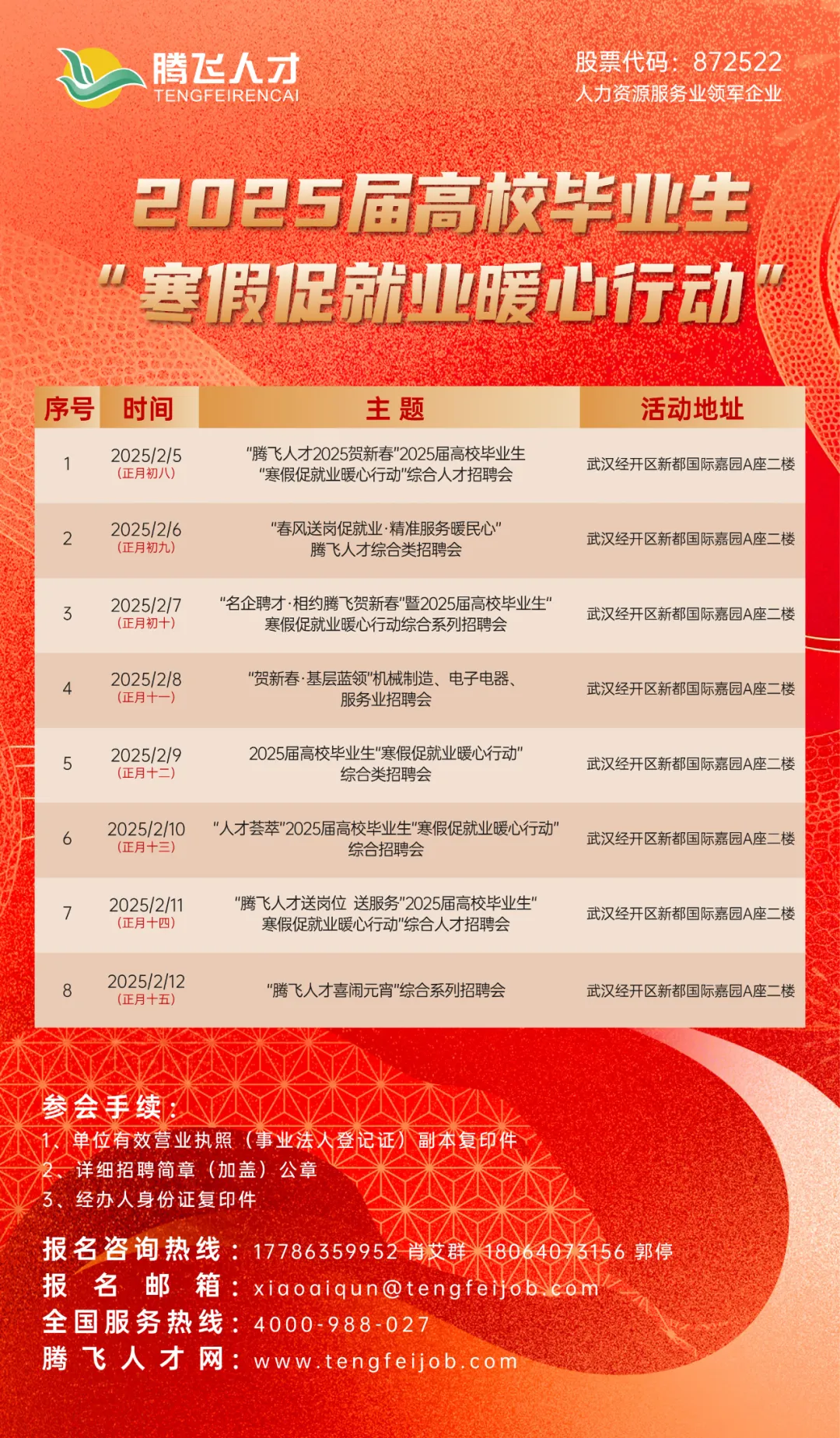 2025届高校毕业生“寒假促就业暖心行动”